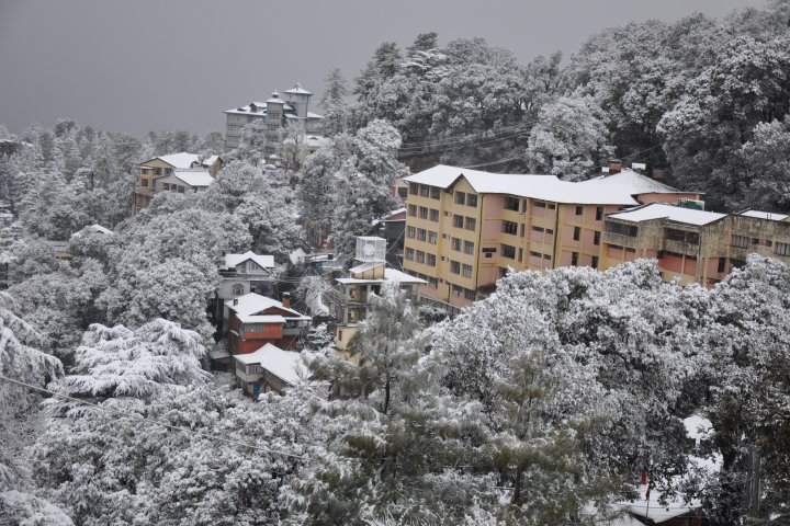 Himachal Pradesh University, Shimla Snow Fall in Winter season of Himachal Pradesh University Shimla
